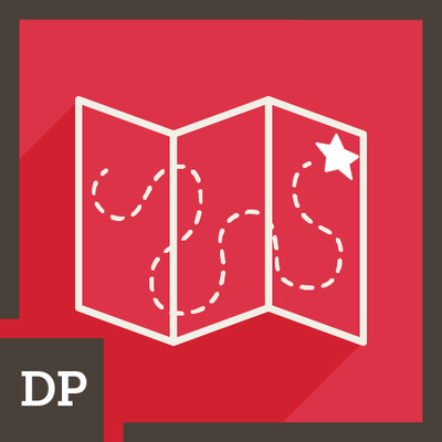 micro-credentials badge showing a map