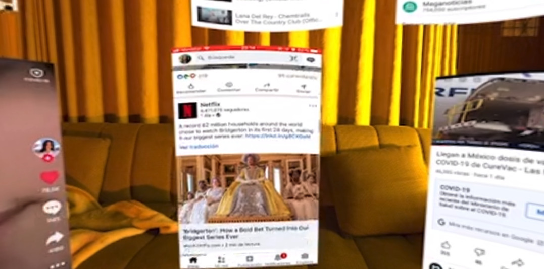 Images of cell phone screens