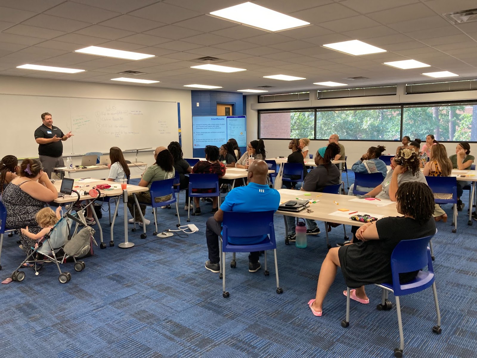  Ian Davidson from SmartResume welcomed users to the design session in Little Rock, Arkansas.