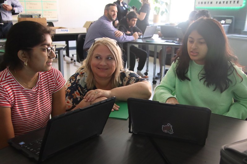 Members of the Leadership Team had the opportunity to explore what it’s like to experience computer science from a girl’s perspective.