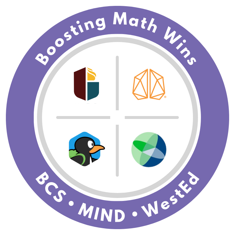 The logo for the collaboration between Birmingham City Schools, Mind Education, and WestEd.