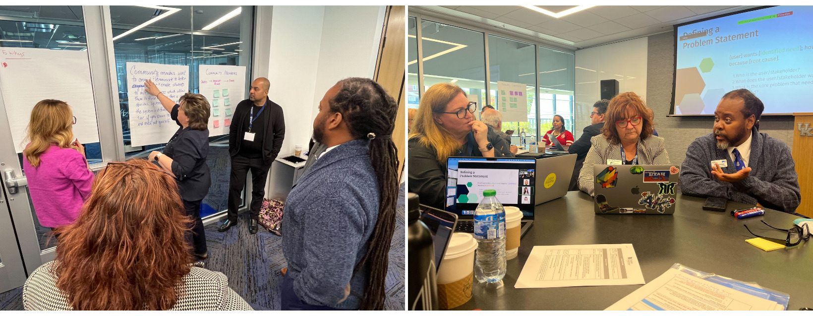 Symposium participants learn about local community members’ perspectives on education through co-design activities. 